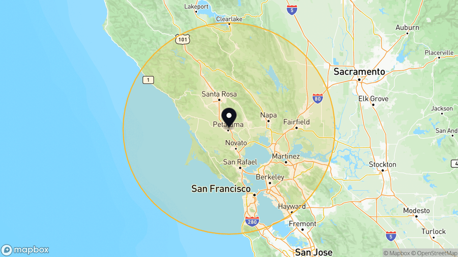 Service coverage: Petaluma, CA — shipped nationwide from PLC Department (Texas-based)