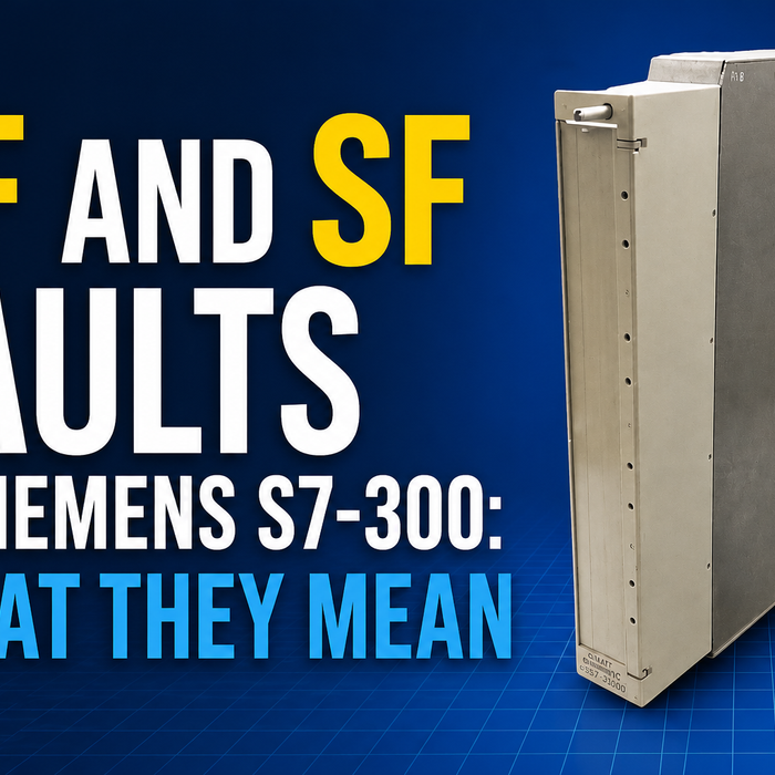 BF and SF Faults in Siemens S7-300: What They Mean