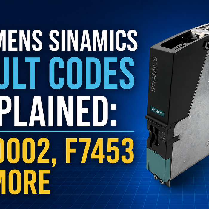 Siemens Sinamics Fault Codes Explained: F30002, F7453 & More
