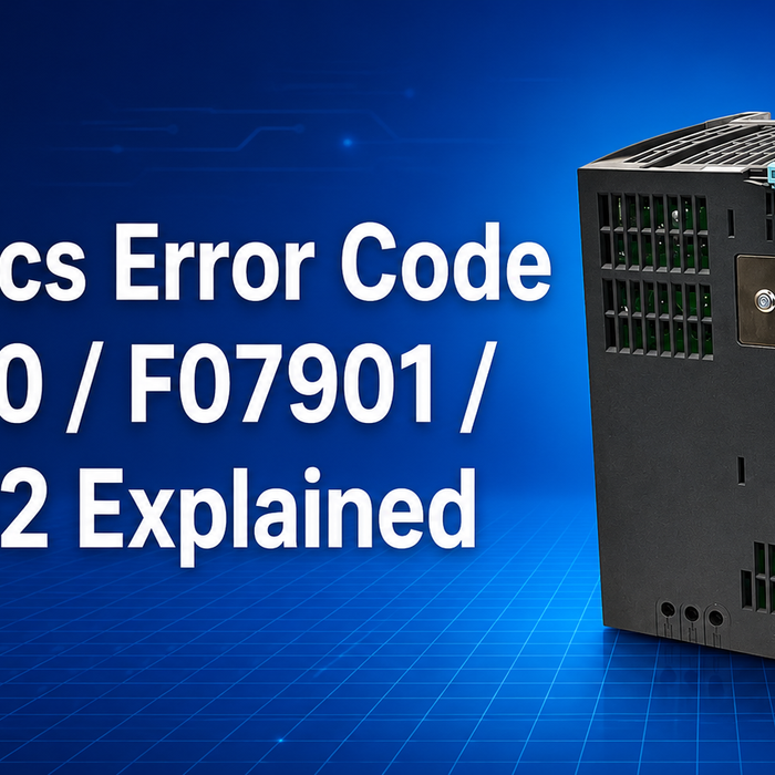 Sinamics Error Code F07900 / F07901 / F07902 Explained