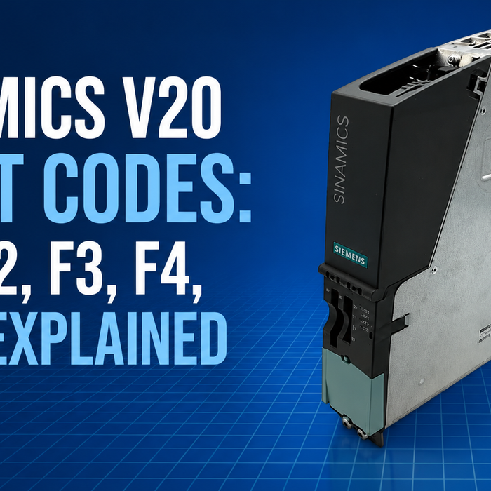 Sinamics V20 Fault Codes: F80, F2, F3, F4, A922 Explained