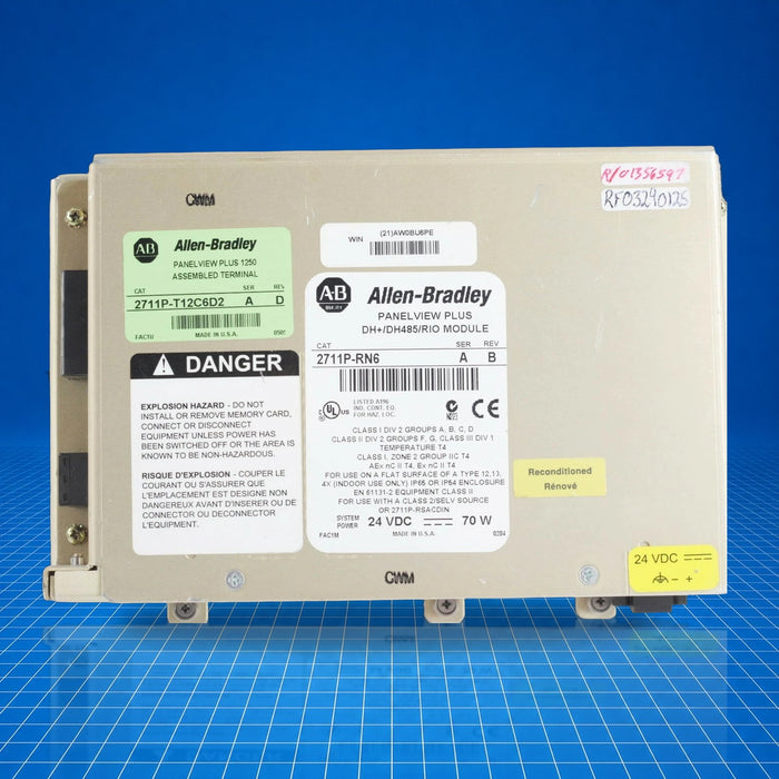 2711P-T12C6D2 Allen Bradley industrial automation part - part number label view