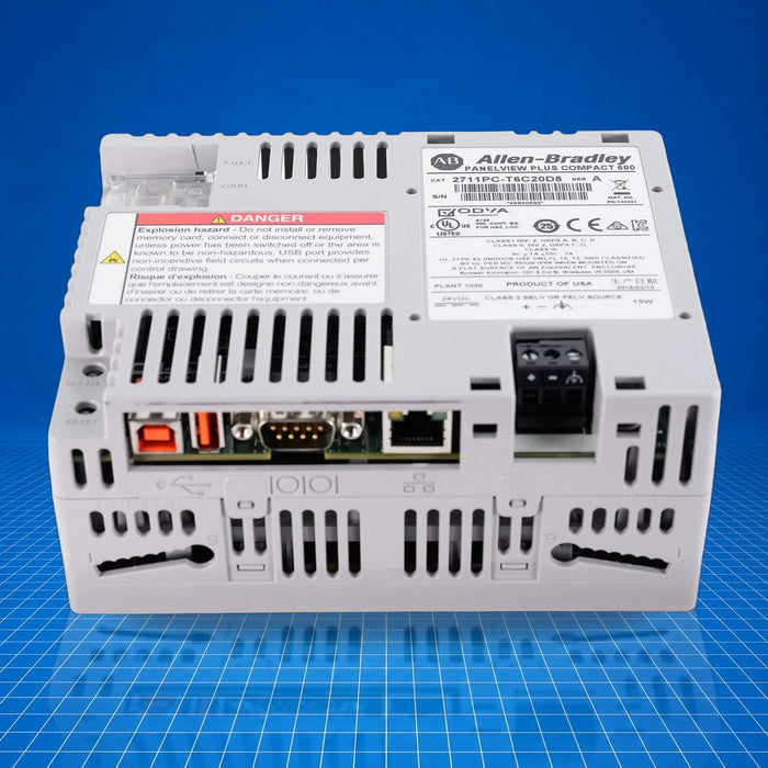 2711PC-T6C20D8 Allen Bradley HMI Graphic Terminals - part number label view