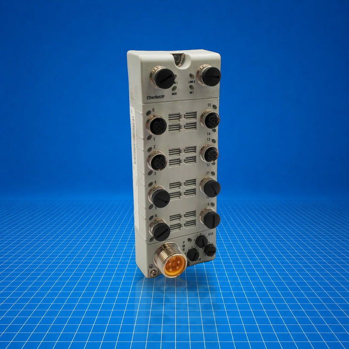 1732E-OB16M12R Allen Bradley Distributed IO - part number label view