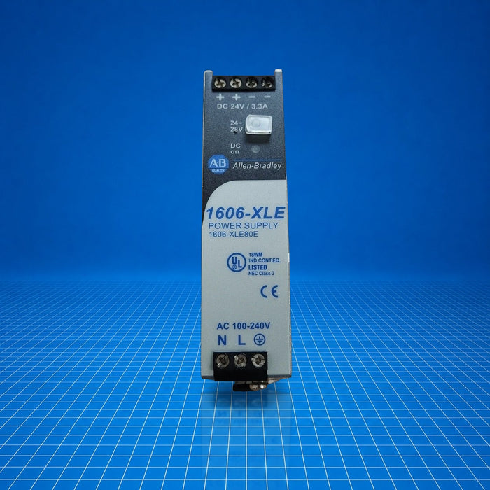 1606-XLE80E Allen Bradley Power Supply - part number label view