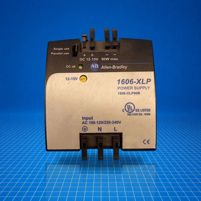 1606-XLP90B Allen Bradley Power Supply - part number label view