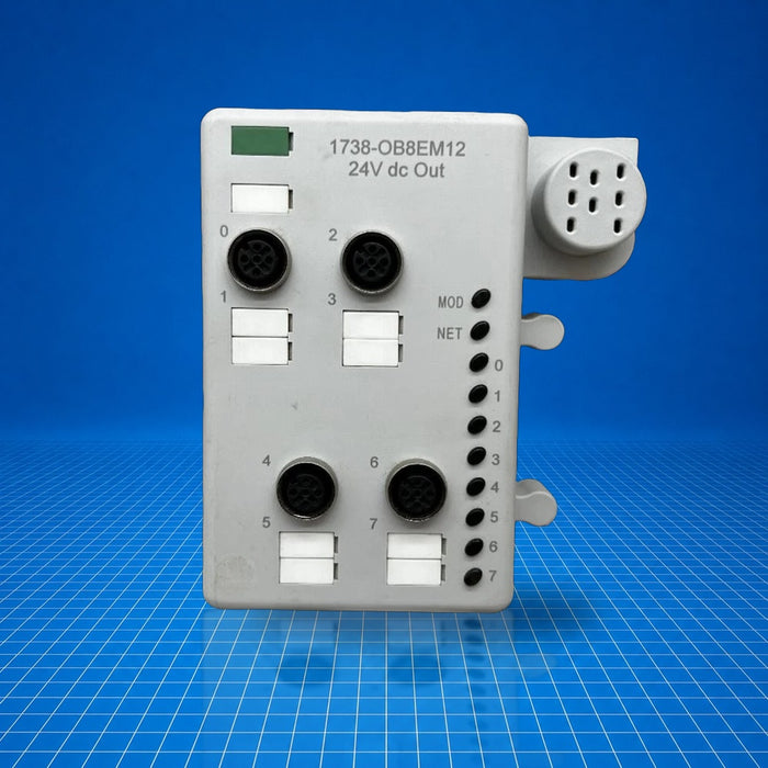 1738-OB8EM12 Allen Bradley Distributed IO - part number label view