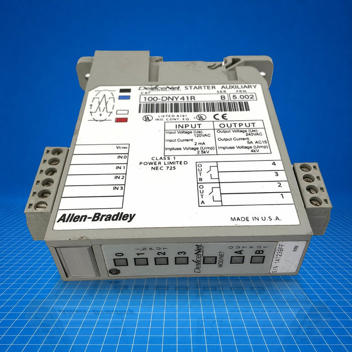 100-DNY41R Allen Bradley industrial automation part - part number label view