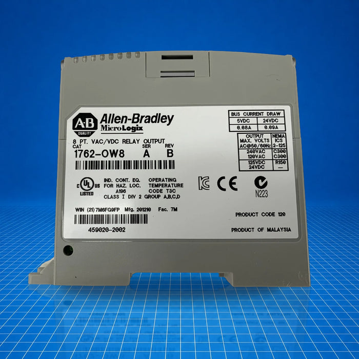 1762-OW8 Allen Bradley PLC - unit detail