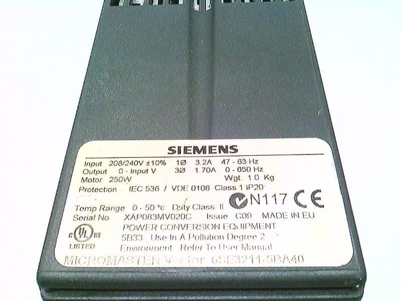 6SE3211-5BA40 Siemens