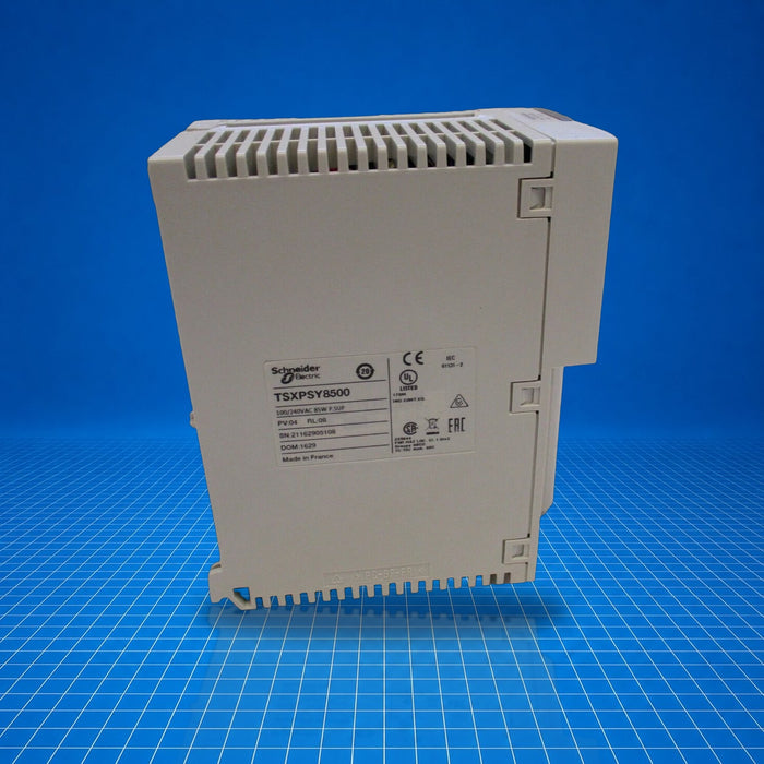 TSXPSY8500 Schneider industrial automation part - part number label view