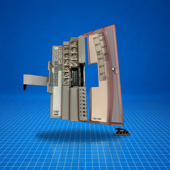 1762-OW8 Allen Bradley PLC - part number label view