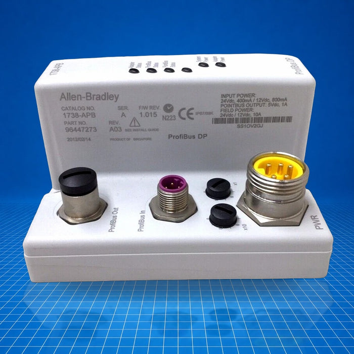1738-APB Allen Bradley Distributed IO - part number label view
