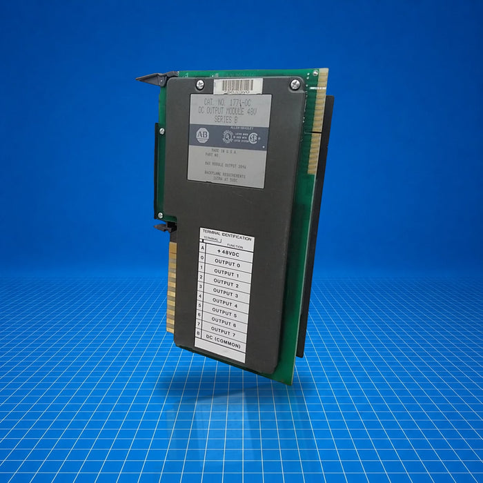 1771-OC Allen Bradley industrial automation part - part number label view
