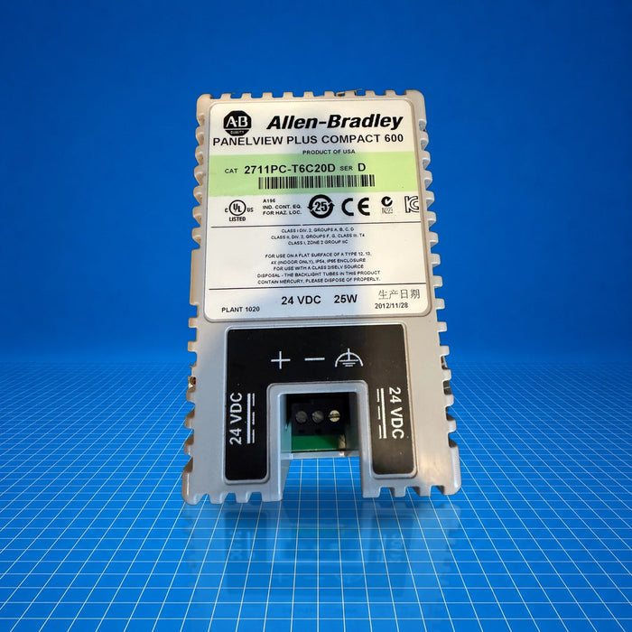 2711PC-T6C20D Allen Bradley industrial automation part - unit detail