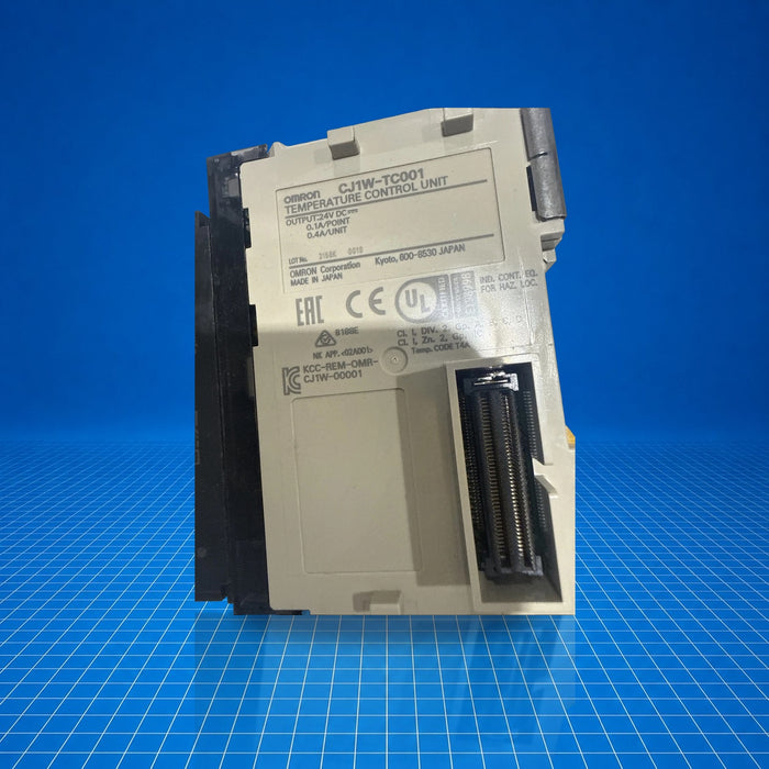 CJ1W-TC001 Omron industrial automation part - part number label view
