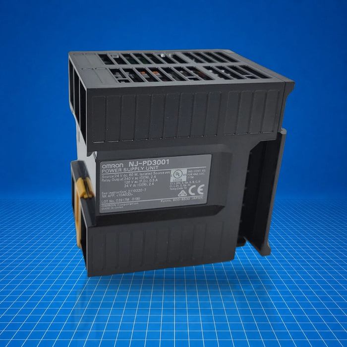 NJ-PD3001 Omron industrial automation part - part number label view