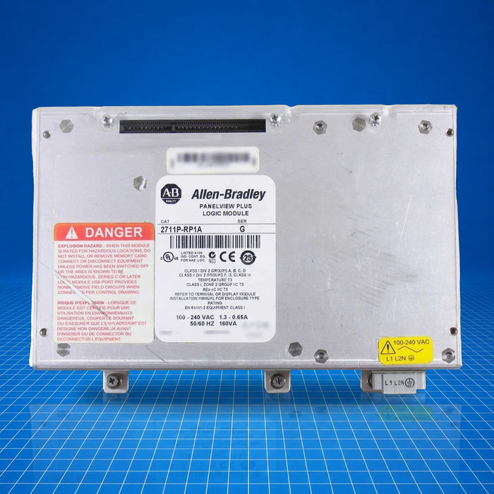 2711P-RP1A Allen Bradley industrial automation part - part number label view
