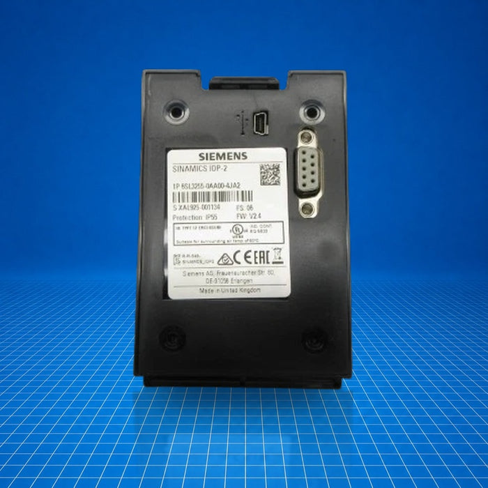 6SL3255-0AA00-4JA2 Siemens industrial automation part - part number label view