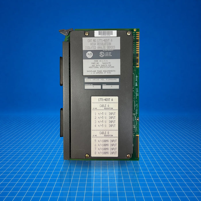 1771-NIVT Allen Bradley industrial automation part - part number label view