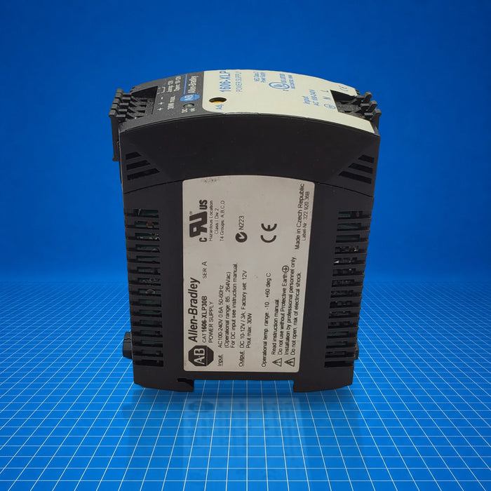 1606-XLP30B Allen Bradley Power Supply - part number label view