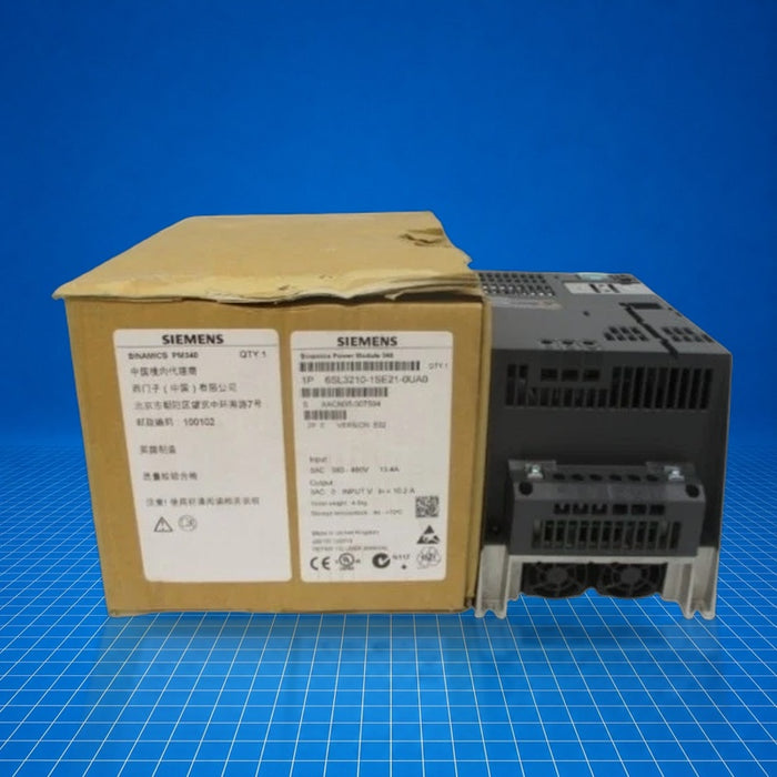 6SL3210-1SE21-0UA0 Siemens industrial automation part - part number label view