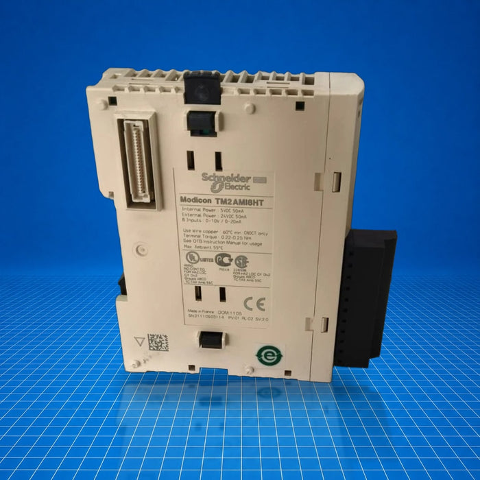 TM2AMI8HT Schneider industrial automation part - part number label view