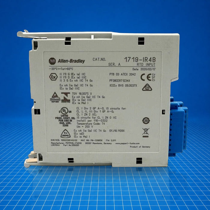 1719-IR4B Allen Bradley industrial automation part - part number label view