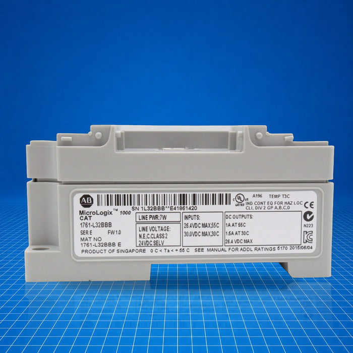 1761-L32BBB Allen Bradley industrial automation part - part number label view