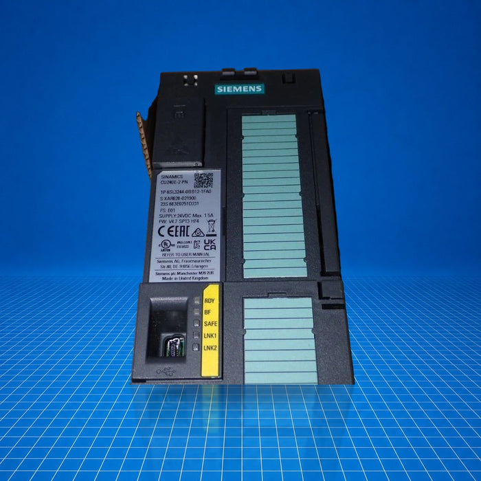 6SL3244-0BB12-1FA0 Siemens industrial automation part - part number label view