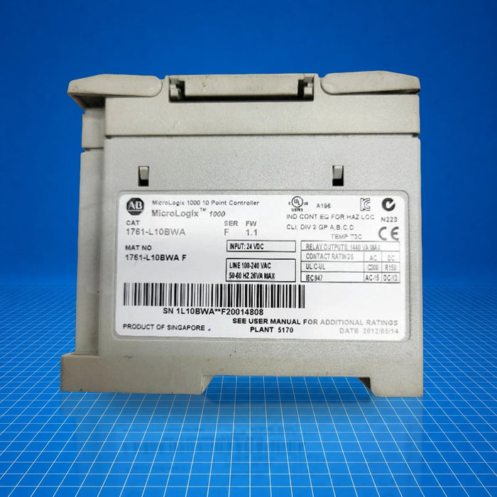 1761-L10BWA Allen Bradley industrial automation part - unit detail
