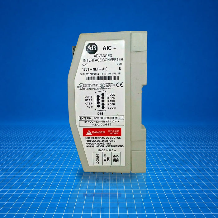 1761-NET-AIC Allen Bradley industrial automation part - part number label view