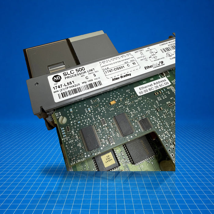 1747-L551 Allen Bradley PLC - part number label view