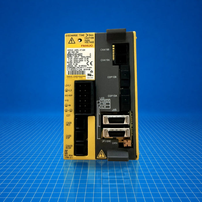 A06B-6160-H002 GE Fanuc industrial automation part - part number label view