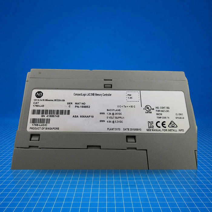 1768-L43 Allen Bradley industrial automation part - unit detail