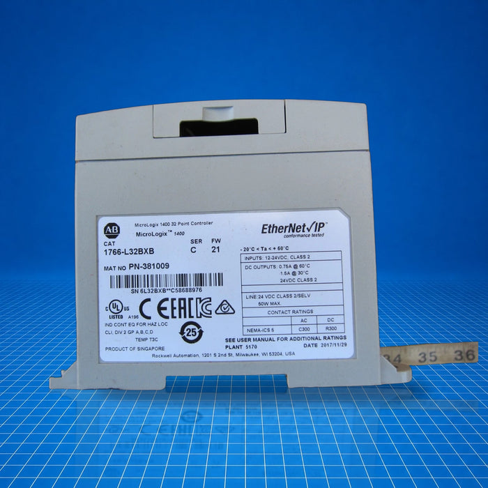 1766-L32BXB Allen Bradley PLC - tested surplus unit