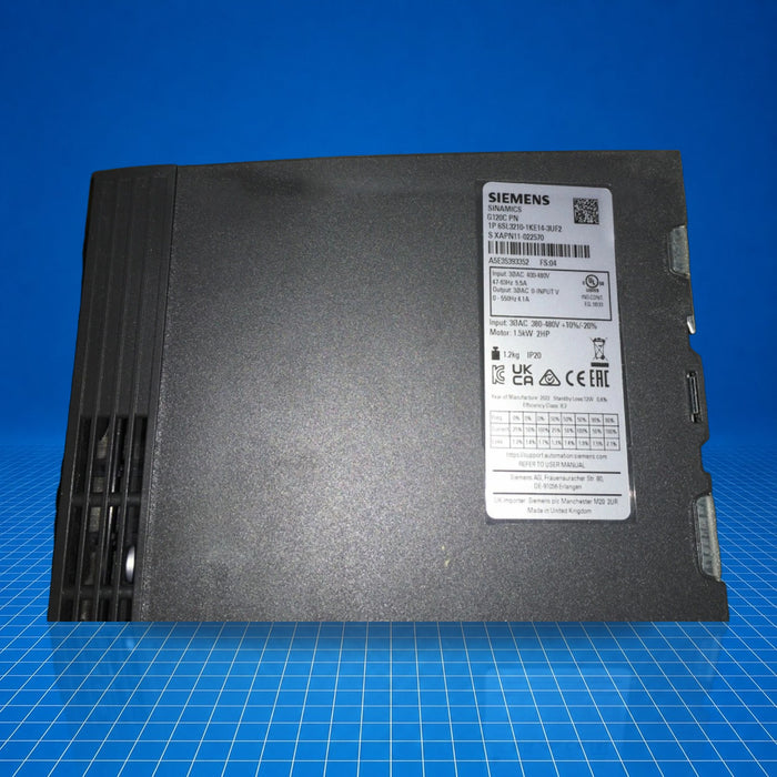 6SL3210-1KE14-3UF2 Siemens industrial automation part - part number label view