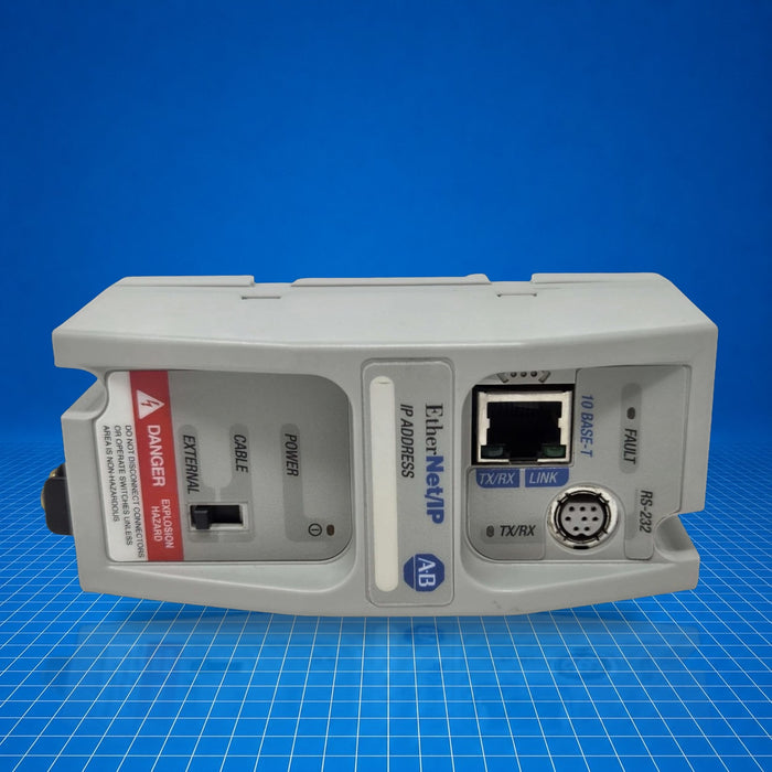 1761-NET-ENI Allen Bradley industrial automation part - part number label view