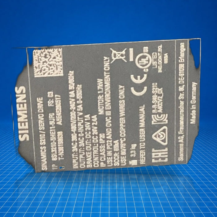 6SL3210-5HE11-5UF0 Siemens industrial automation part