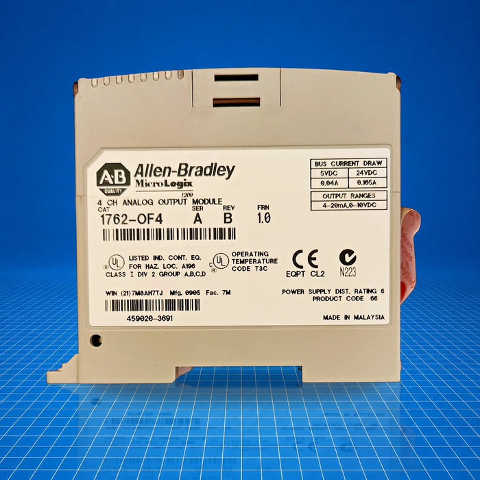 1762-OF4 Allen Bradley PLC - unit detail