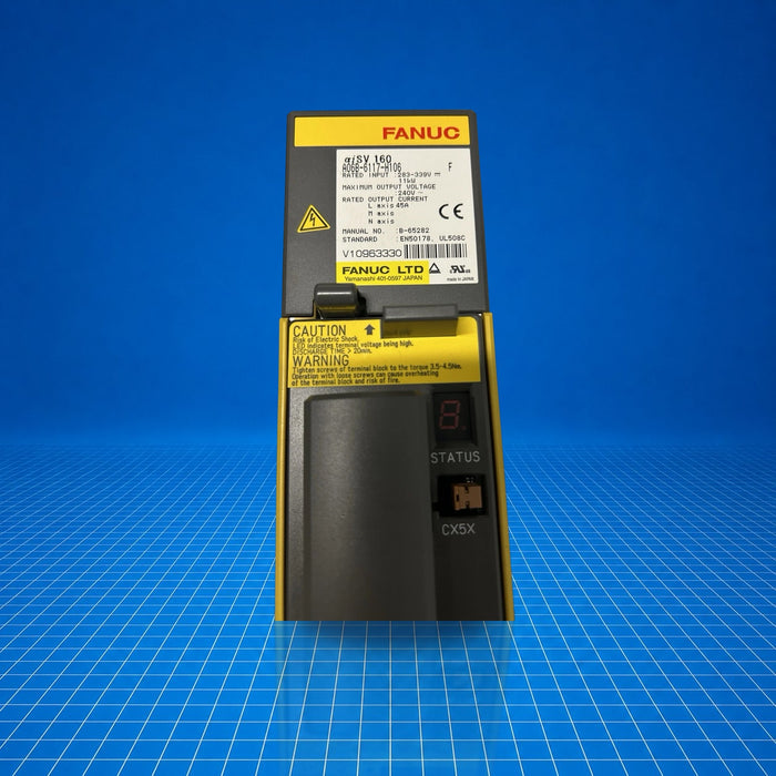 A06B-6117-H106 GE Fanuc industrial automation part - part number label view