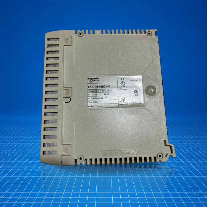 TSXP576634M Schneider industrial automation part - part number label view