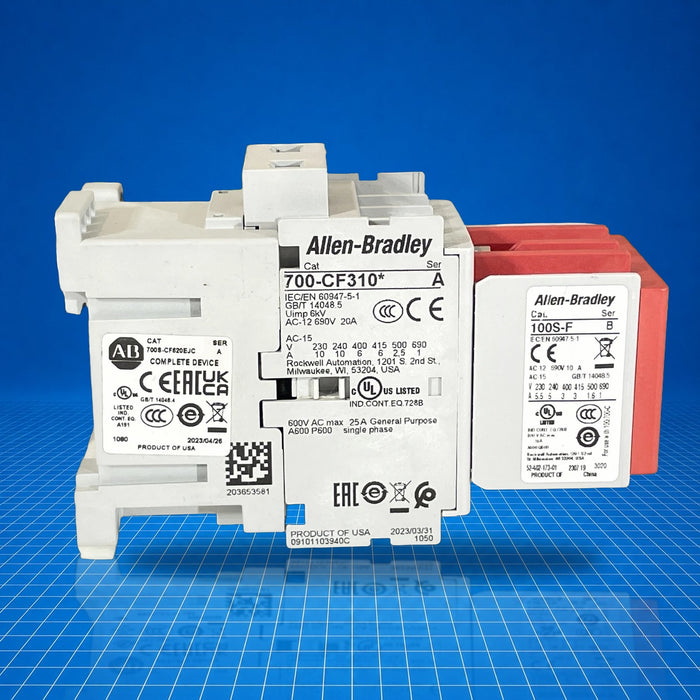700S-CF620EJC Allen Bradley industrial automation part - part number label view