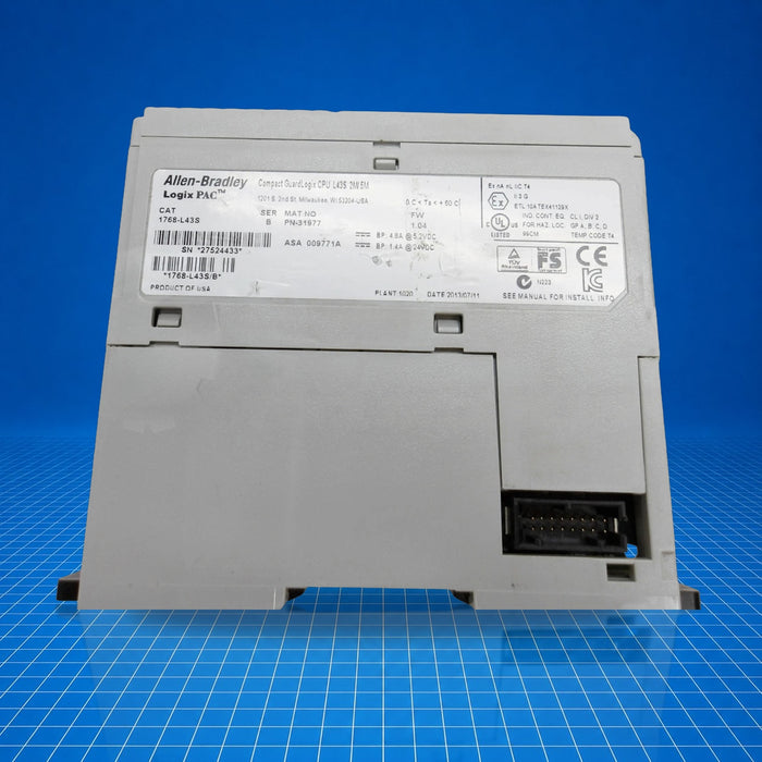 1768-L43S Allen Bradley industrial automation part - product view
