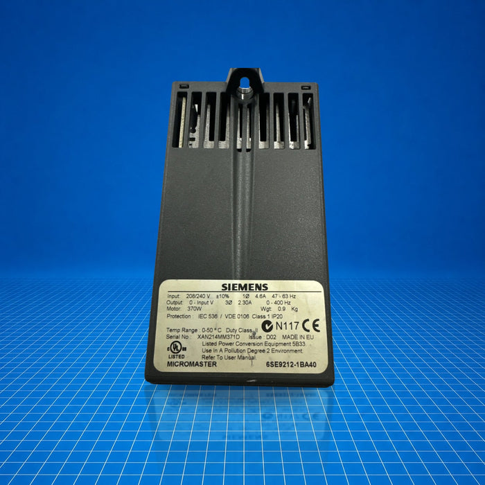 6SE9212-1BA40 Siemens industrial automation part - unit detail