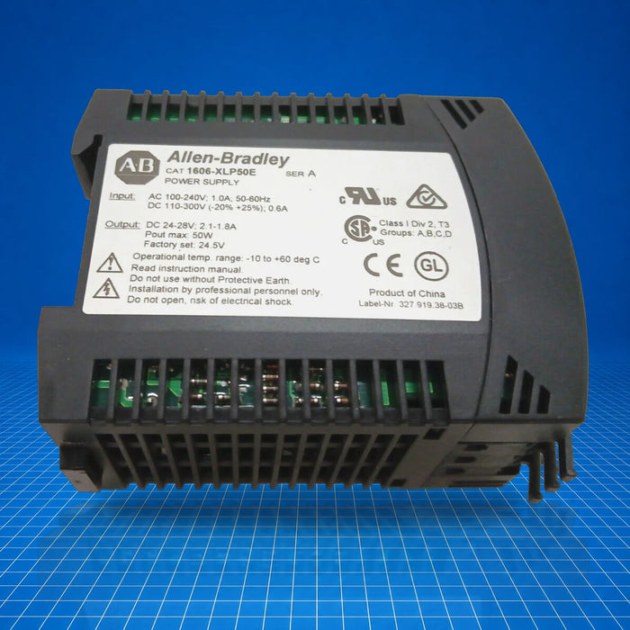 1606-XLP50E Allen Bradley Power Supply - part number label view