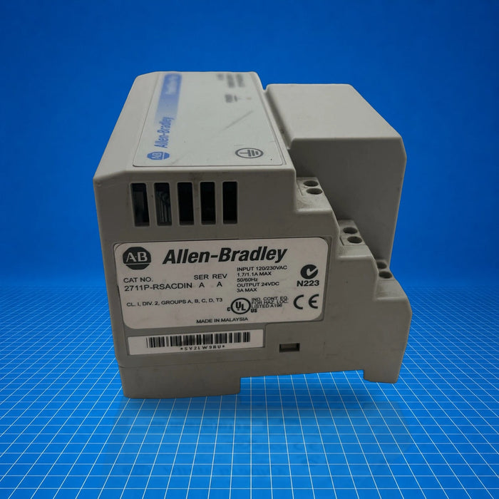 2711P-RSACDIN Allen Bradley HMI Graphic Terminals - tested surplus unit