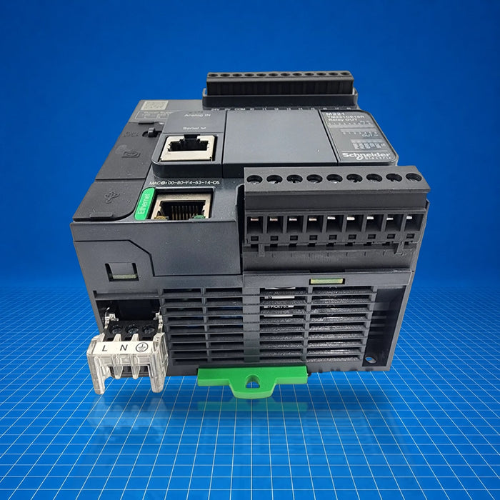 TM221CE16R Schneider Electric - part number label view