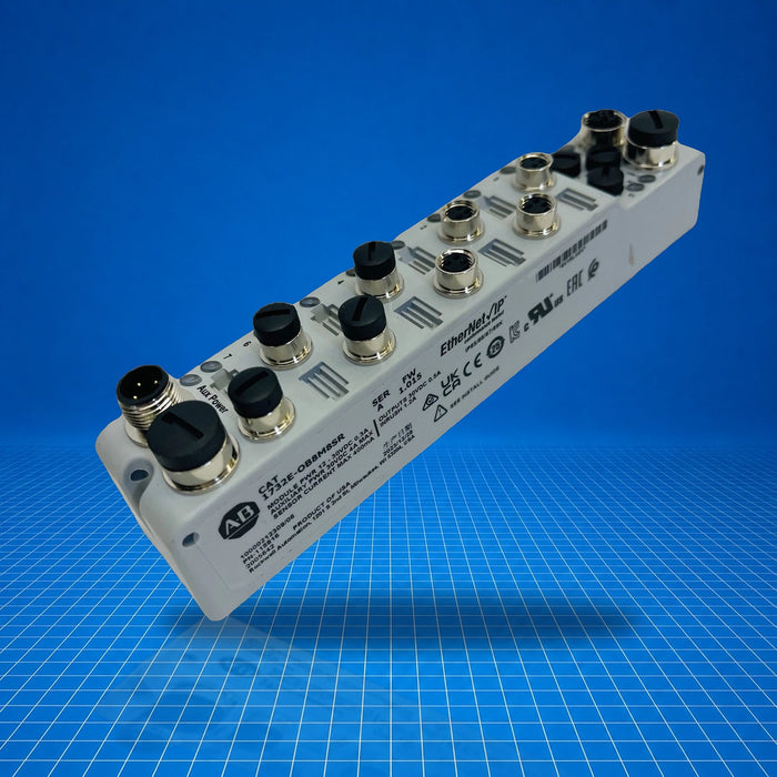 1732E-OB8M8SR Allen Bradley Distributed IO - part number label view