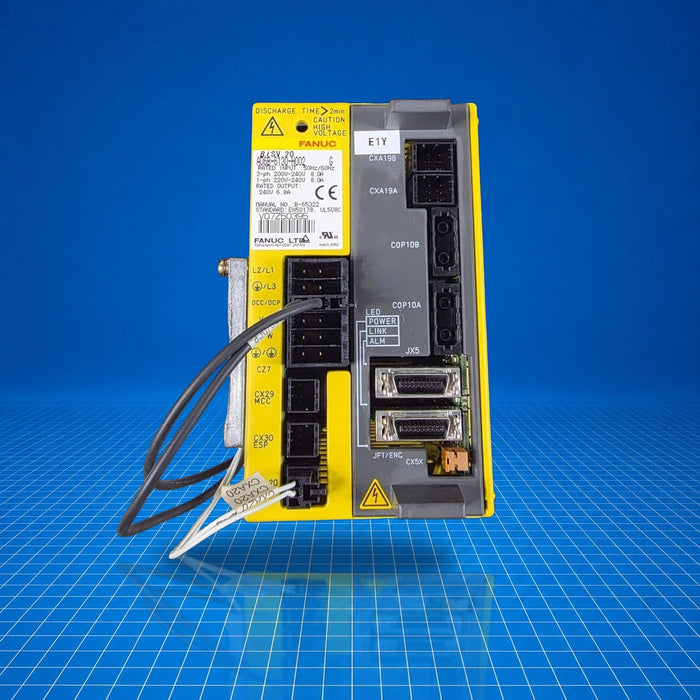 A06B-6130-H002 GE Fanuc industrial automation part - part number label view